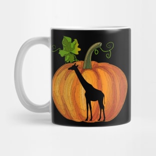 Giraffe in pumpkin Mug